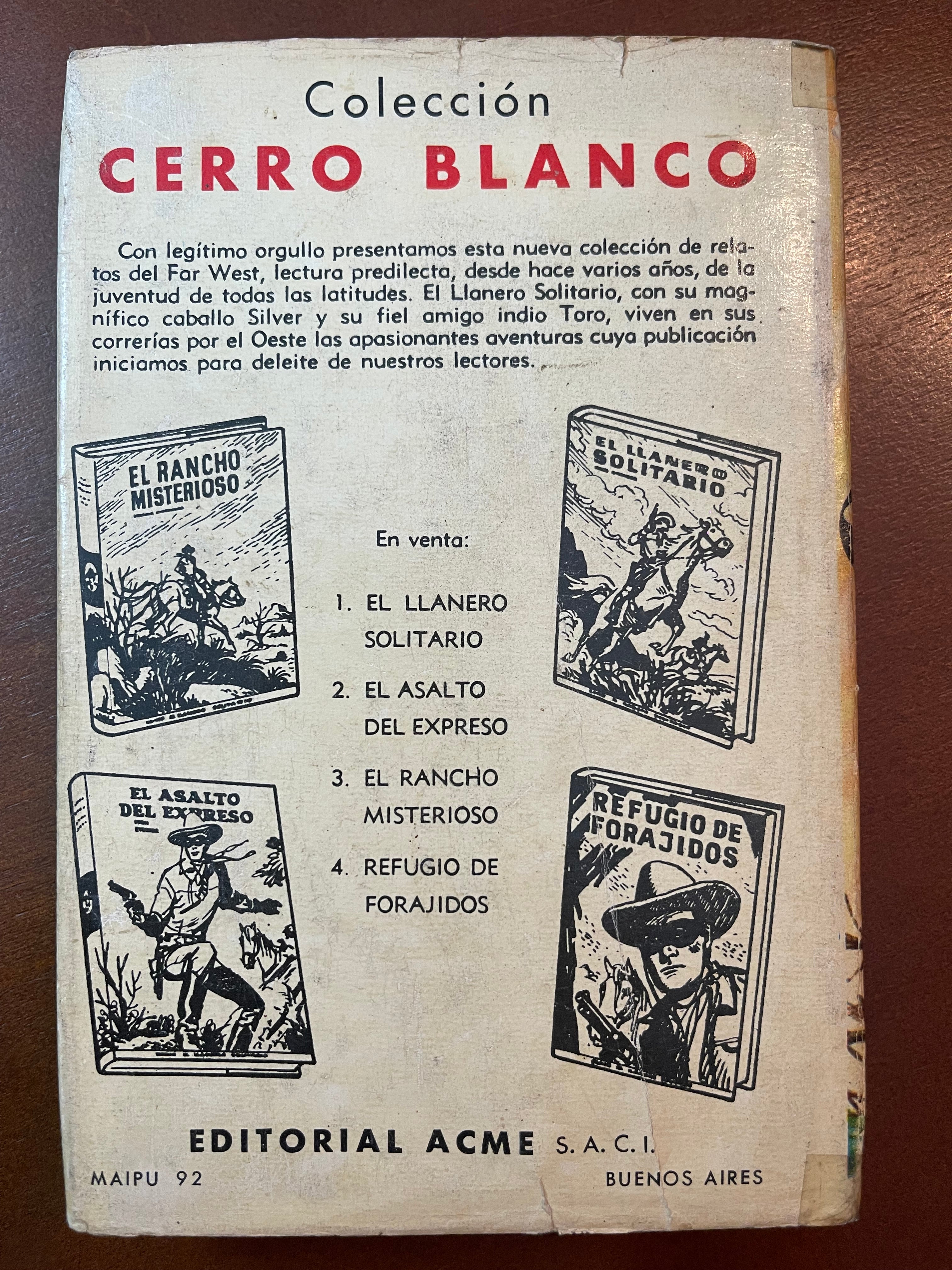 Libro el llanero solitario
