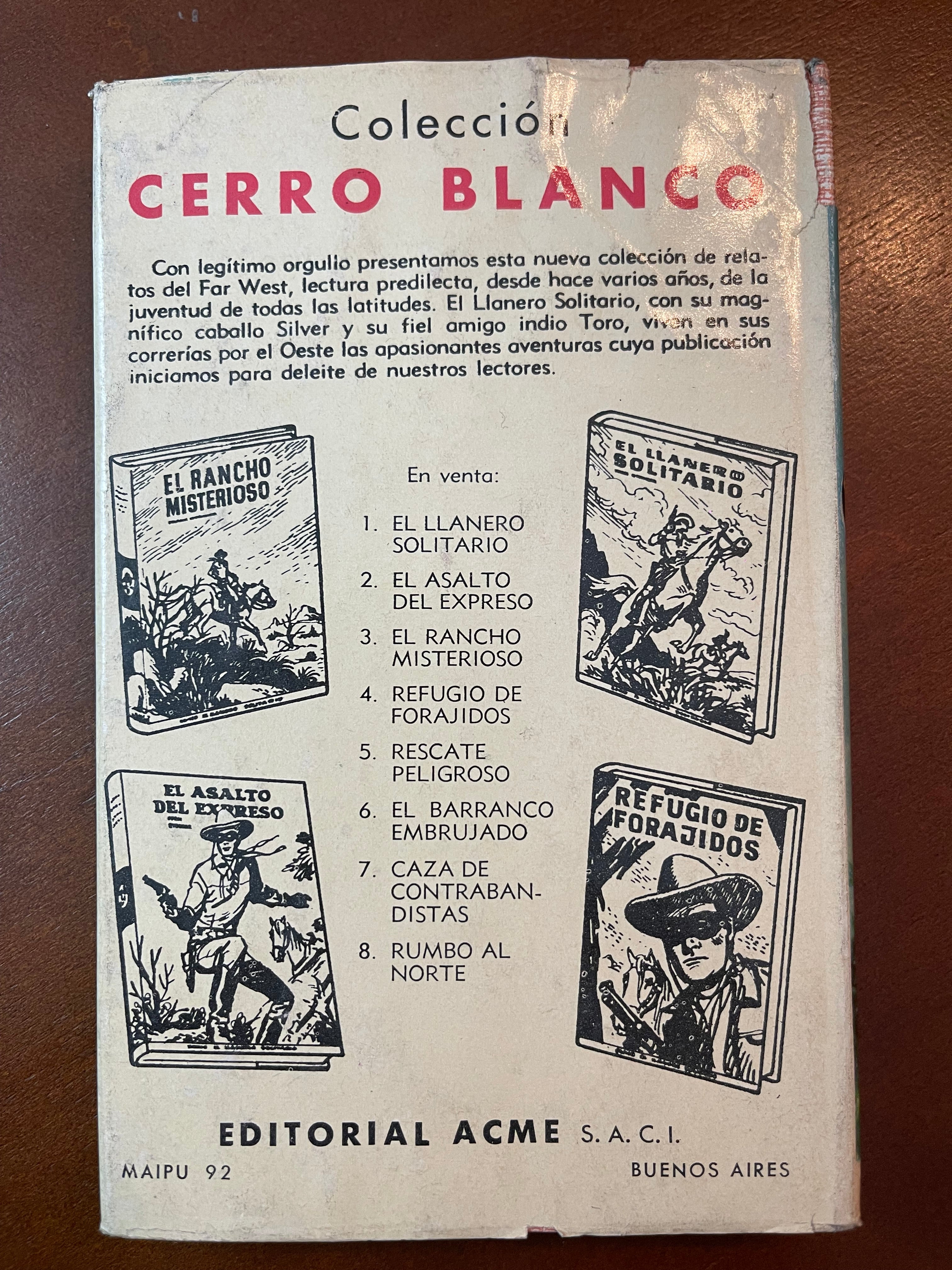 Libro llanero solitario