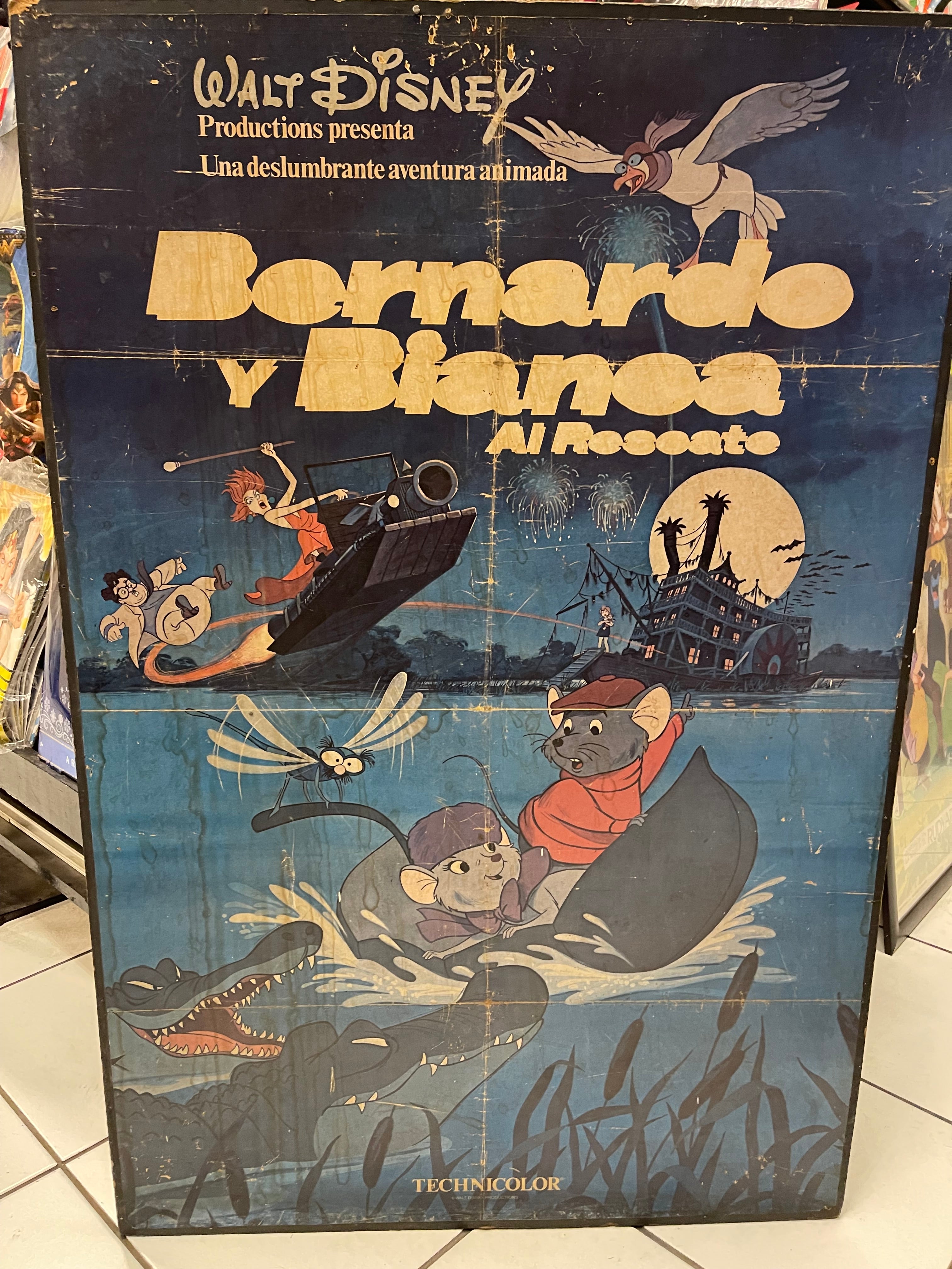 Afiche colección bernardo y bianca