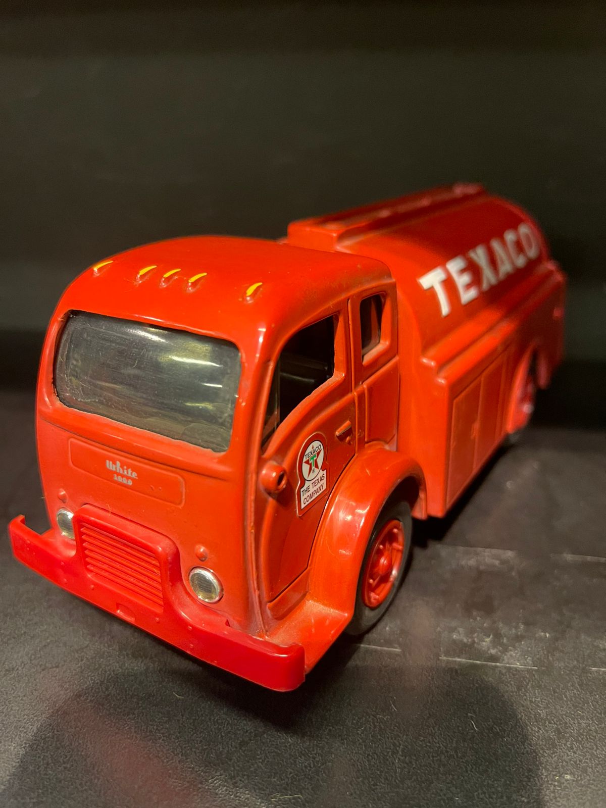 Camión De Colección Antiguo Texaco Naranja