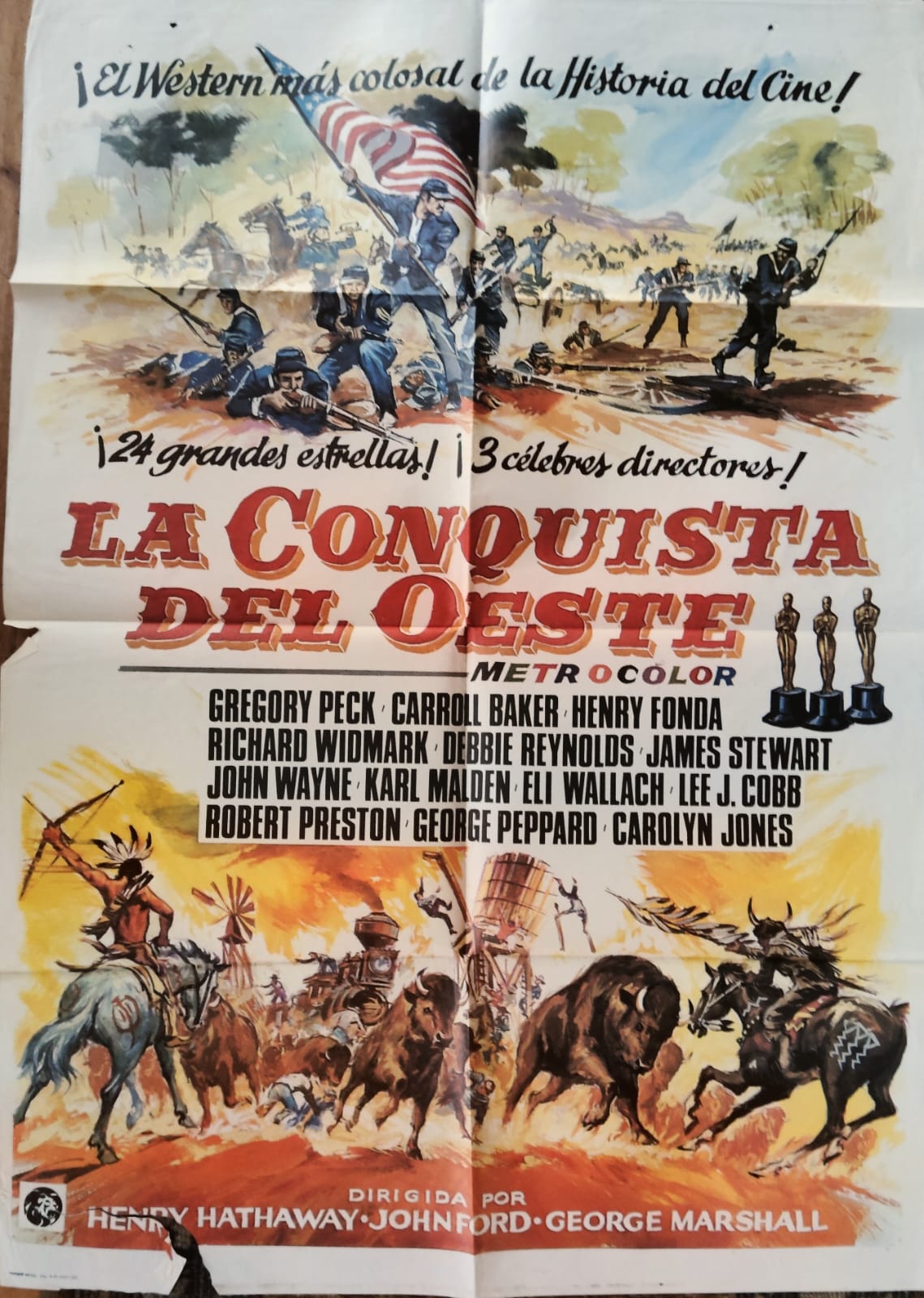 Afiche La Conquista del Oeste